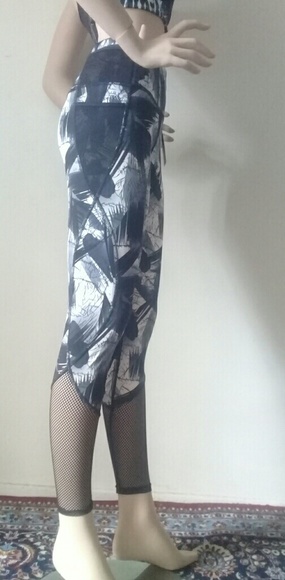 YiTong LEGGINGS LONG. Black  $White  S/M - Picture 7 of 8